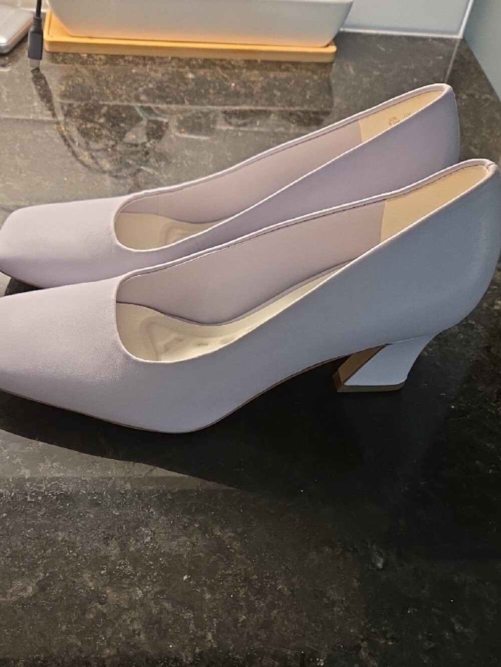Franco Sarto Light Lavender Square-Toe Pumps - Picture 2 of 4